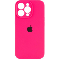 Силіконовий чохол Silicone Case Full Camera Protective (AA) для Apple iPhone 14 Pro Max (6.7) - Рожевий / Barbie pink