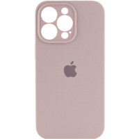 Силиконовый чехол Silicone Case Full Camera Protective (AA) для Apple iPhone 14 Pro Max (6.7) - Серый / Lavender