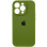 Силіконовий чохол Silicone Case Full Camera Protective (AA) для Apple iPhone 14 Pro Max (6.7) - Зелений / Dark Olive