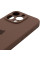 Силиконовый чехол Silicone Case Full Camera Protective (AA) для Apple iPhone 14 Pro Max (6.7) - Коричневый / Brown - фото