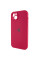 Силіконовий чохол Silicone Case Full Camera Protective (AA) для Apple iPhone 14 (6.1) - Червоний / Rose Red - фото