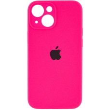 Силіконовий чохол Silicone Case Full Camera Protective (AA) для Apple iPhone 14 (6.1) - Рожевий / Barbie pink