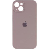 Силиконовый чехол Silicone Case Full Camera Protective (AA) для Apple iPhone 14 (6.1) - Серый / Lavender