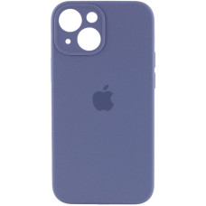 Силіконовий чохол Silicone Case Full Camera Protective (AA) для Apple iPhone 14 (6.1) - Сірий / Lavender Gray