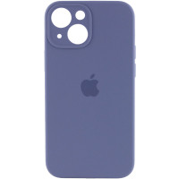 Силіконовий чохол Silicone Case Full Camera Protective (AA) для Apple iPhone 14 (6.1) - Сірий / Lavender Gray