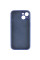 Силиконовый чехол Silicone Case Full Camera Protective (AA) для Apple iPhone 14 (6.1) - Синий / Deep navy - фото