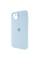 Силіконовий чохол Silicone Case Full Camera Protective (AA) для Apple iPhone 14 (6.1) - Блакитний / Sweet Blue - фото