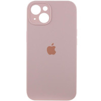 Силиконовый чехол Silicone Case Full Camera Protective (AA) для Apple iPhone 14 (6.1) - Розовый / Chalk Pink