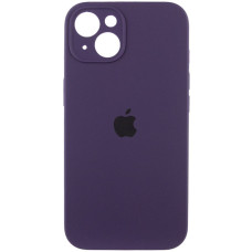 Силіконовий чохол Silicone Case Full Camera Protective (AA) для Apple iPhone 14 (6.1) - Фіолетовий / Elderberry
