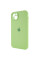 Силиконовый чехол Silicone Case Full Camera Protective (AA) для Apple iPhone 14 (6.1) - Зеленый / Pistachio - фото