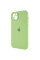 Силіконовий чохол Silicone Case Full Camera Protective (AA) для Apple iPhone 14 (6.1) - Зелений / Pistachio - фото