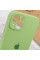 Силиконовый чехол Silicone Case Full Camera Protective (AA) для Apple iPhone 14 (6.1) - Зеленый / Pistachio - фото