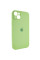 Силиконовый чехол Silicone Case Full Camera Protective (AA) для Apple iPhone 14 (6.1) - Зеленый / Pistachio - фото