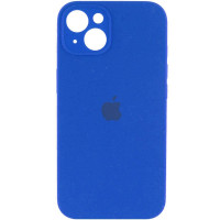 Силиконовый чехол Silicone Case Full Camera Protective (AA) для Apple iPhone 14 (6.1) - Синий / Capri Blue