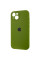 Силиконовый чехол Silicone Case Full Camera Protective (AA) для Apple iPhone 14 (6.1) - Зеленый / Dark Olive - фото
