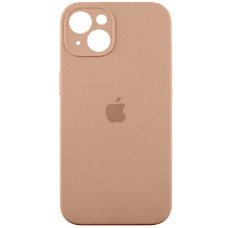 Силиконовый чехол Silicone Case Full Camera Protective (AA) для Apple iPhone 14 (6.1) - Бежевый / Desert Gold