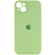 Силіконовий чохол Silicone Case Full Camera Protective (AA) для Apple iPhone 15 (6.1) - М'ятний / Mint