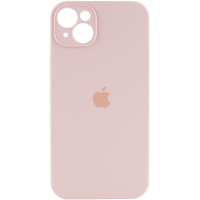 Силіконовий чохол Silicone Case Full Camera Protective (AA) для Apple iPhone 15 (6.1) - Рожевий / Pink Sand