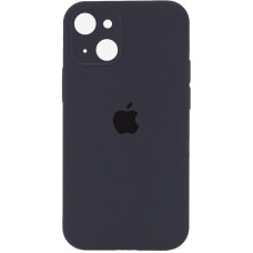 Силиконовый чехол Silicone Case Full Camera Protective (AA) для Apple iPhone 15 (6.1) - Серый / Dark Gray