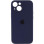 Силіконовий чохол Silicone Case Full Camera Protective (AA) для Apple iPhone 15 (6.1) - Темно-синій / Midnight blue