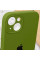 Силіконовий чохол Silicone Case Full Camera Protective (AA) для Apple iPhone 15 (6.1) - Зелений / Dark Olive - фото