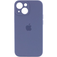 Силіконовий чохол Silicone Case Full Camera Protective (AA) для Apple iPhone 15 (6.1) - Сірий / Lavender Gray