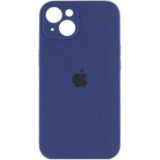 Силіконовий чохол Silicone Case Full Camera Protective (AA) для Apple iPhone 15 (6.1) - Синій / Deep navy