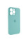 Силіконовий чохол Silicone Case Full Camera Protective (AA) для Apple iPhone 15 Pro (6.1) - Бірюзовий / Marine Green - фото
