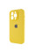 Силиконовый чехол Silicone Case Full Camera Protective (AA) для Apple iPhone 15 Pro (6.1) - Желтый / Yellow - фото