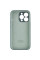 Силиконовый чехол Silicone Case Full Camera Protective (AA) для Apple iPhone 15 Pro (6.1) - Зеленый / Pine green - фото