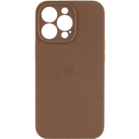 Силіконовий чохол Silicone Case Full Camera Protective (AA) для Apple iPhone 15 Pro (6.1) - Коричневий / Brown