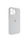 Силіконовий чохол Silicone Case Full Camera Protective (AA) для Apple iPhone 15 Pro Max (6.7) - Білий / White - фото