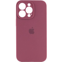 Силіконовий чохол Silicone Case Full Camera Protective (AA) для Apple iPhone 15 Pro Max (6.7) - Бордовий / Plum