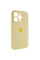 Силиконовый чехол Silicone Case Full Camera Protective (AA) для Apple iPhone 15 Pro Max (6.7) - Желтый / Mellow Yellow - фото
