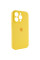 Силіконовий чохол Silicone Case Full Camera Protective (AA) для Apple iPhone 15 Pro Max (6.7) - Жовтий / Yellow - фото