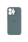 Силиконовый чехол Silicone Case Full Camera Protective (AA) для Apple iPhone 15 Pro Max (6.7) - Зеленый / Pine green - фото