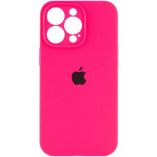 Силіконовий чохол Silicone Case Full Camera Protective (AA) для Apple iPhone 15 Pro Max (6.7) - Рожевий / Barbie pink