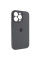 Силіконовий чохол Silicone Case Full Camera Protective (AA) для Apple iPhone 15 Pro Max (6.7) - Сірий / Dark Gray - фото