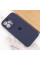 Силиконовый чехол Silicone Case Full Camera Protective (AA) для Apple iPhone 15 Pro Max (6.7) - Темно-синий / Midnight blue - фото