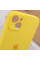 Силіконовий чохол Silicone Case Full Camera Protective (AA) для Apple iPhone 15 Plus (6.7) - Жовтий / Yellow - фото
