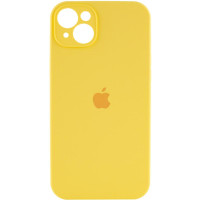 Силіконовий чохол Silicone Case Full Camera Protective (AA) для Apple iPhone 15 Plus (6.7) - Жовтий / Yellow