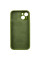 Силиконовый чехол Silicone Case Full Camera Protective (AA) для Apple iPhone 15 Plus (6.7) - Зеленый / Dark Olive - фото