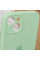 Силіконовий чохол Silicone Case Full Camera Protective (AA) для Apple iPhone 15 Plus (6.7) - Зелений / Pistachio - фото