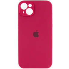 Силіконовий чохол Silicone Case Full Camera Protective (AA) для Apple iPhone 15 Plus (6.7) - Червоний / Rose Red