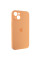 Силиконовый чехол Silicone Case Full Camera Protective (AA) для Apple iPhone 15 Plus (6.7) - Оранжевый / Cantaloupe - фото