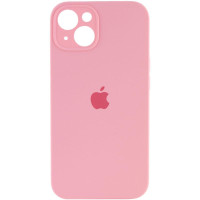Силіконовий чохол Silicone Case Full Camera Protective (AA) для Apple iPhone 15 Plus (6.7) - Рожевий / Light pink