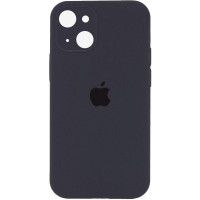 Силиконовый чехол Silicone Case Full Camera Protective (AA) для Apple iPhone 15 Plus (6.7) - Серый / Dark Gray