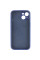 Силиконовый чехол Silicone Case Full Camera Protective (AA) для Apple iPhone 15 Plus (6.7) - Синий / Deep navy - фото