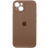 Силиконовый чехол Silicone Case Full Camera Protective (AA) для Apple iPhone 15 Plus (6.7) - Коричневый / Brown