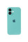 Силіконовий чохол Silicone Case Full Camera Protective (AA) для Apple iPhone 16 (6.1) - Бірюзовий / Marine Green - фото